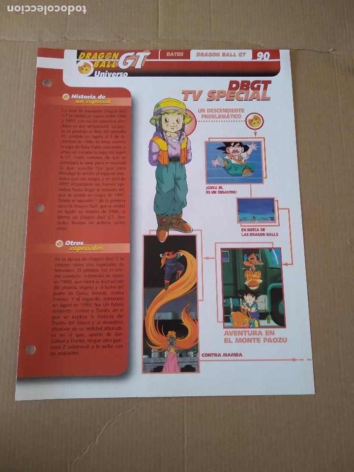 Paper Collecting Others: 90 DBGT TV SPECIAL TIPO L&Aacute;MINA DRAGON BALL GT BOLA DRAGON PLANETA DEAGOSTINI