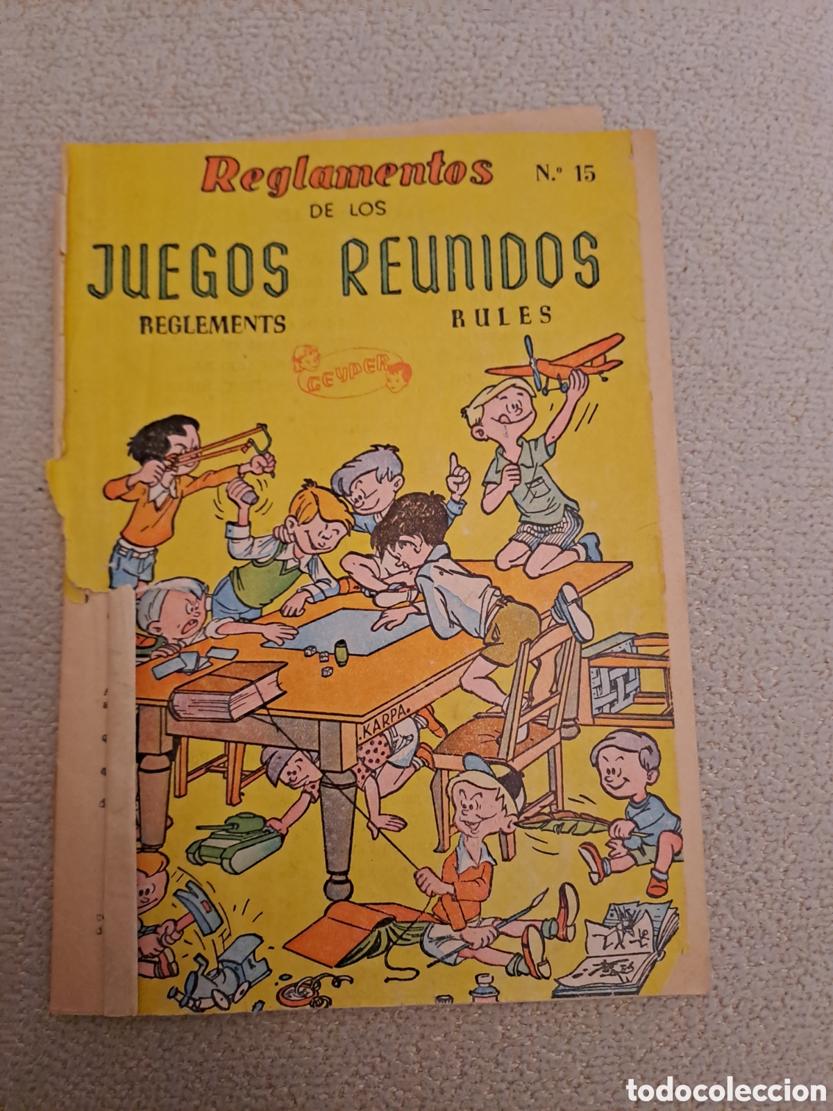 Otros Art&iacute;culos de Coleccionismo en Papel: REGLAMENTOS JUEGOS REUNIDOS GEYPER 15 VERSION MINI BOITE DE JEUX COMPENDIUM OF GAMES A&Ntilde;OS 60