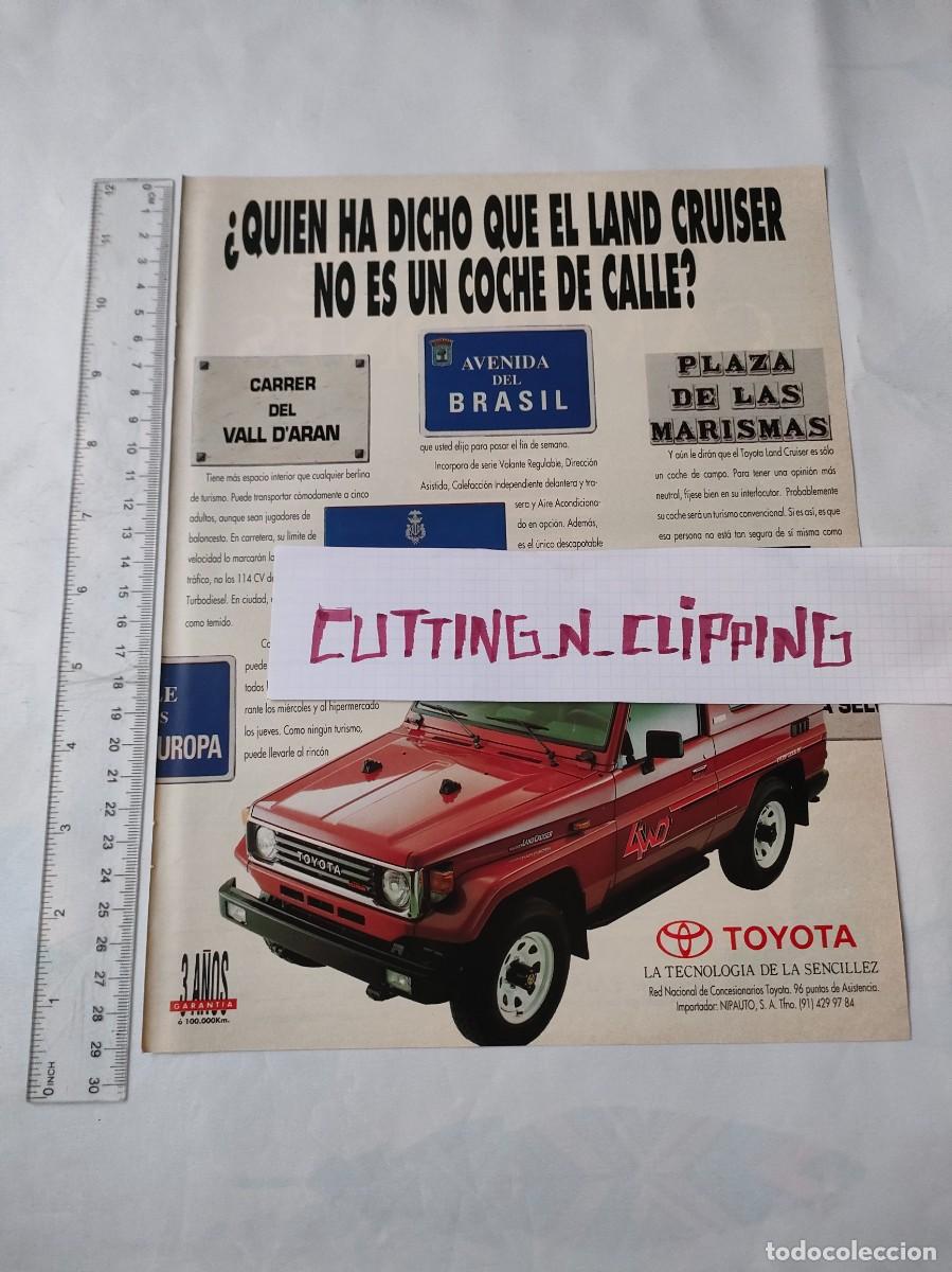 Otros Art&iacute;culos de Coleccionismo en Papel: Clipping [PUBLICIDADS](1991) Toyota