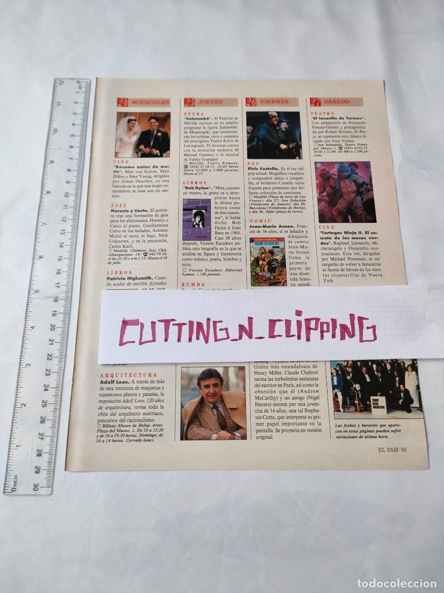 Otros Art&iacute;culos de Coleccionismo en Papel: Clipping [PERET, TORTUGAS NINJA](1991) Random