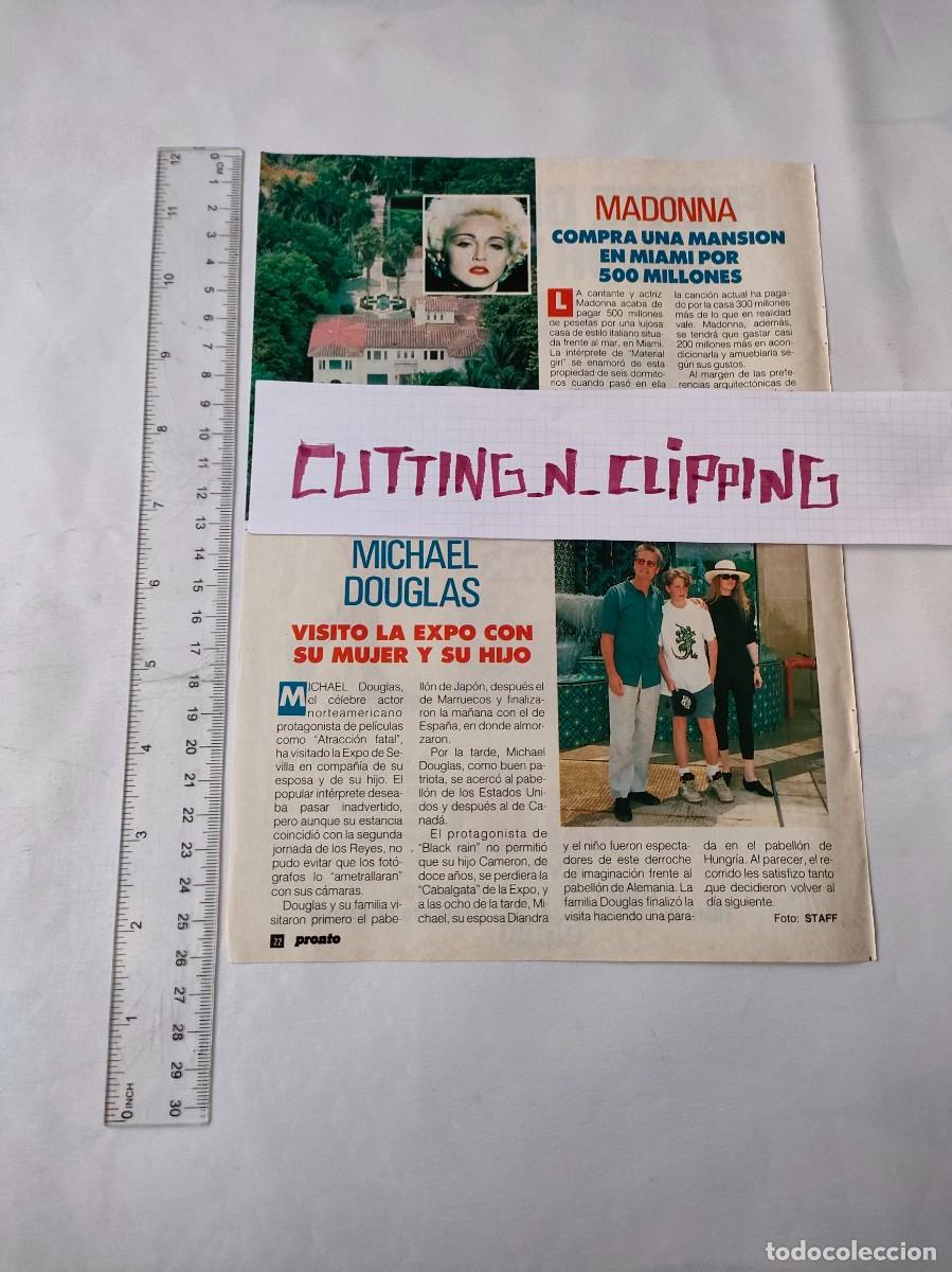 Otros Art&iacute;culos de Coleccionismo en Papel: Clipping [MADONNA][PRONTO](1992) Compra una mansi&oacute;n