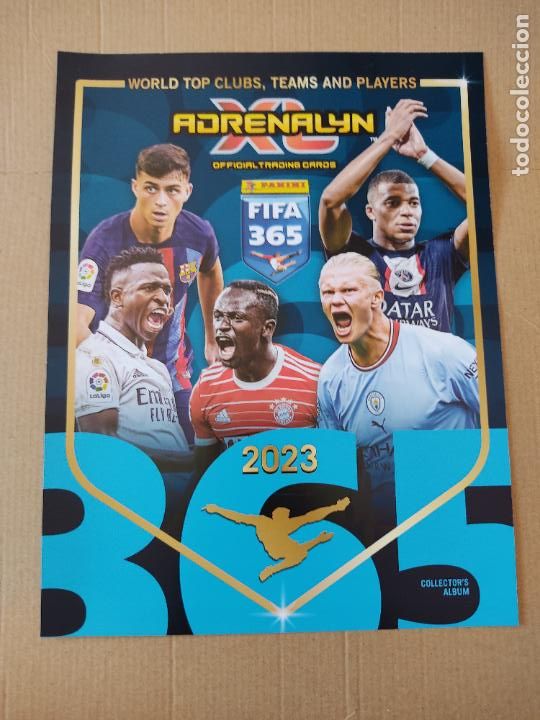 Otros Art&iacute;culos de Coleccionismo en Papel: PORTADA Y CONTRAPORTADA ALBUM CROMO FUTBOL PANINI ADRENALYN FIFA 365 2023 MBAPPE HAALAND PEDRI VINI