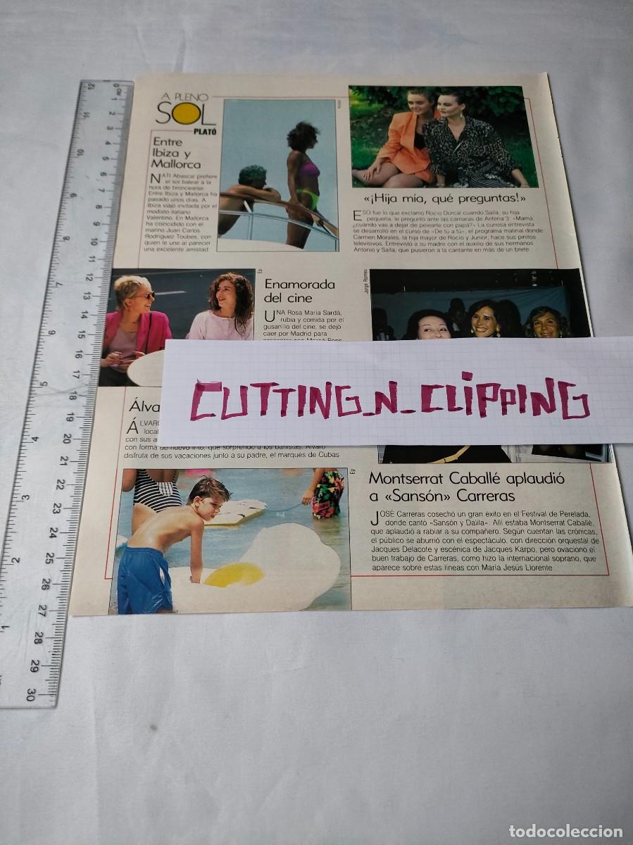 Otros Art&iacute;culos de Coleccionismo en Papel: Clipping [ROCIO DURCAL, NATI ABASCAL](1990) Random