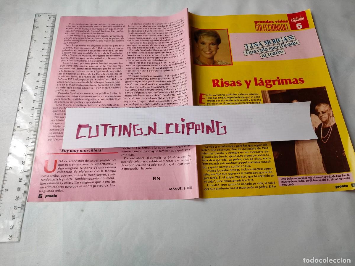 Otros Art&iacute;culos de Coleccionismo en Papel: Clipping [LINA MORGAN][PR](1987) Coleccionable. Capitulo 3