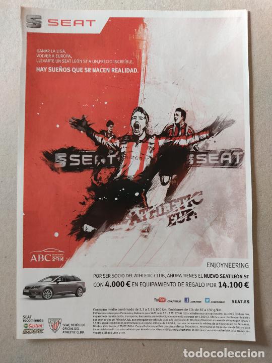 Otros art&iacute;culos de coleccionismo en papel: HOJA REVISTA ATHLETIC CLUB BILBAO PUBLICIDAD SEAT MUNIAIN ADURIZ LA DIVERSIFICACION DEL GOL