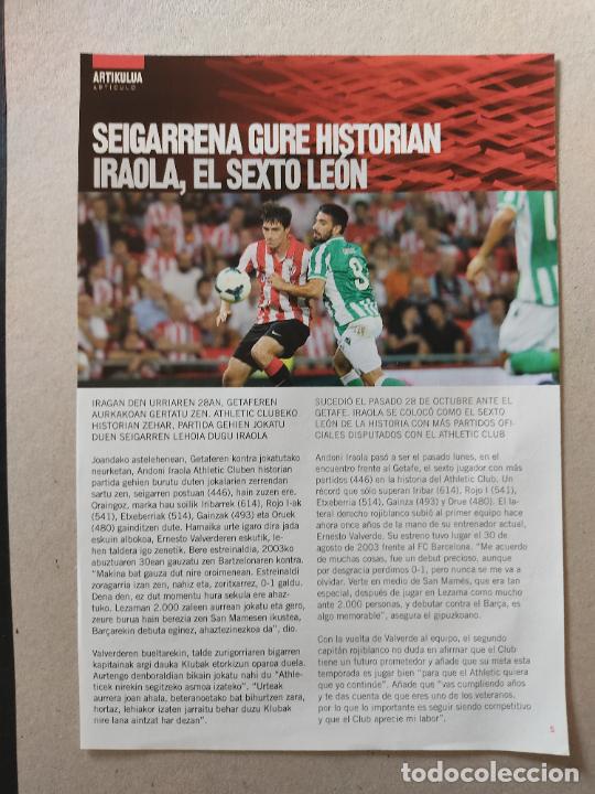 Otros art&iacute;culos de coleccionismo en papel: HOJA REVISTA ATHLETIC CLUB BILBAO PUBLICIDAD SEAT MUNIAIN ADURIZ IRAOLA EL SEXTO LEON CHULI BETIS