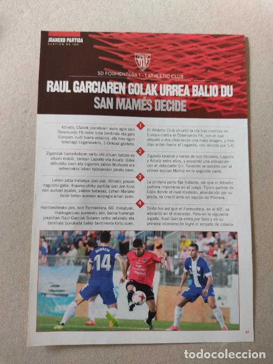 Otros Art&iacute;culos de Coleccionismo en Papel: HOJA REVISTA ATHLETIC CLUB BILBAO SUSAETA AKETXE FORMENTERA SAN MAMES PUBLICIDAD SAN MIGUEL