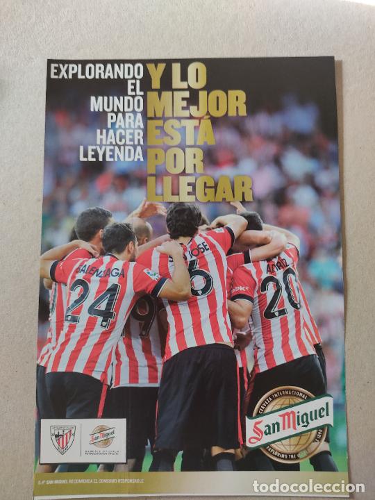 Otros art&iacute;culos de coleccionismo en papel: HOJA REVISTA ATHLETIC CLUB BILBAO Y LO MEJOR ES&Aacute; POR LLEGAR PUBLICIDAD SAN MIGUEL EQUIPO PLANTILLA