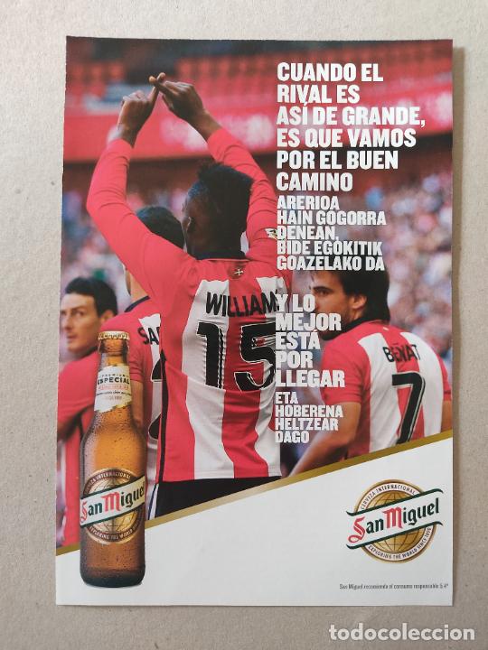 Otros art&iacute;culos de coleccionismo en papel: HOJA REVISTA ATHLETIC CLUB BILBAO PUBLICIDAD SAN MIGUEL WILLIAMS BE&Ntilde;AT ZUBIAGA VS CORRAL COPA 1975
