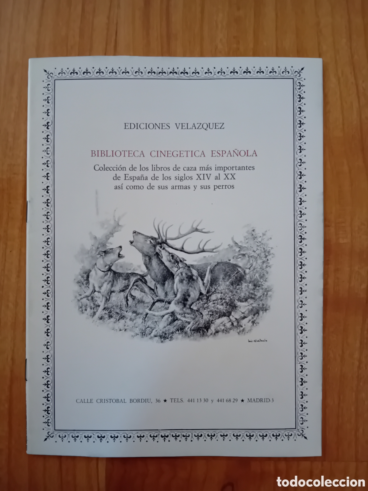 Sammelleidenschaft Andere Papierartikel: EDICIONES VELAZQUEZ. BIBLIOTECA CINEGETICA ESPA&Ntilde;OLA. CAZA, ARMAS, PERROS.