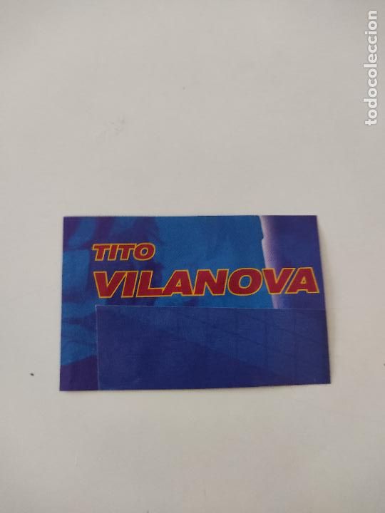 Otros art&iacute;culos de coleccionismo en papel: RECORTE DE PAPEL ALBUM FUTBOL TITO VILANOVA BARCELONA BAR&Ccedil;A MIDE 7CM X 4,6CM