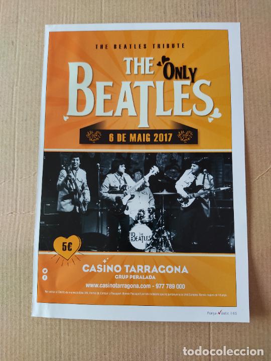 Otros Art&iacute;culos de Coleccionismo en Papel: HOJA REVISTA NASTIC DE TARRAGONA GIMNASTIC THE BEATLES TRIBUTE CASINO 6 MAYO 2017
