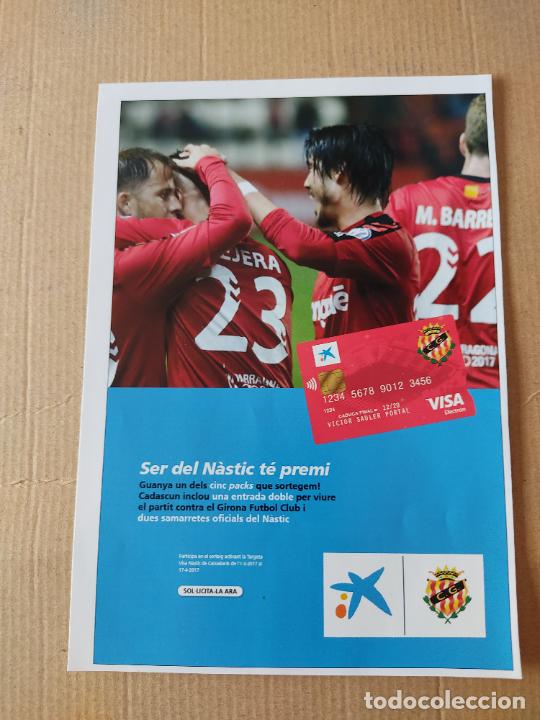 Otros Art&iacute;culos de Coleccionismo en Papel: HOJA REVISTA NASTIC DE TARRAGONA GIMNASTIC LA CAIXA VISA TARJETA SOCI PREMI TEJERA CORDERO SUZUKI