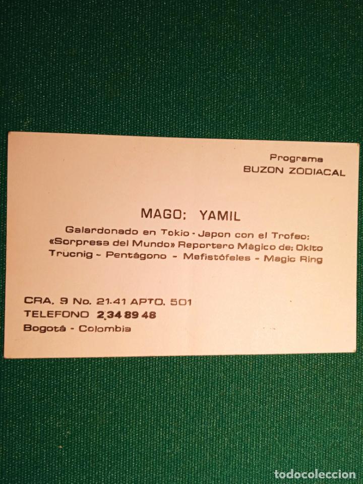 Sammelleidenschaft Andere Papierartikel: MAGO YAMIL - BUZ&Oacute;N ZODIACAL - BOGOTA - TARJETA DE VISITA - 9 X 5.6 cm.