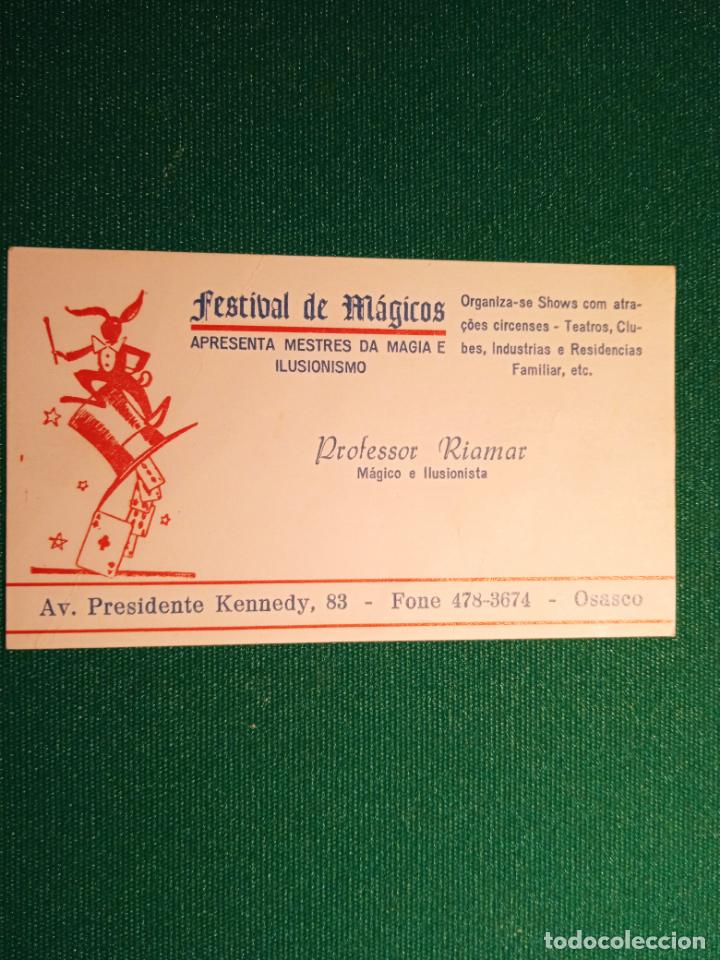 Collectionnisme Papier divers: FESTIVAL DE M&Aacute;GICOS - OSASCO - TARJETA DE VISITA - 9.5 X 5.5 cm.