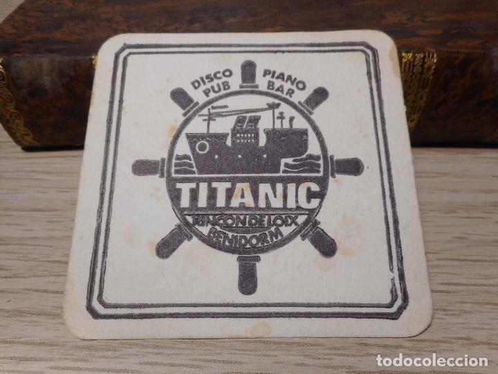 Otros Art&iacute;culos de Coleccionismo en Papel: ANTIGUO POSAVASOS TITANIC RINCON DE LOIX BENIDORM. DISCO PUB PIANO BAR