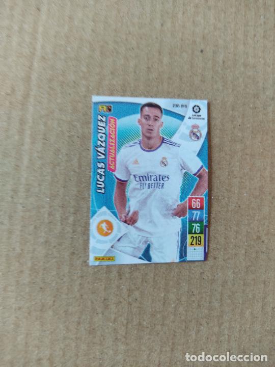 Paper Collecting Others: RECORTE DE PAPEL FUTBOL CROMO ADRENALYN 21-22 LUCAS VAZQUEZ REAL MADRID 2021-2022 MIDE 4,8CM X 3,4CM