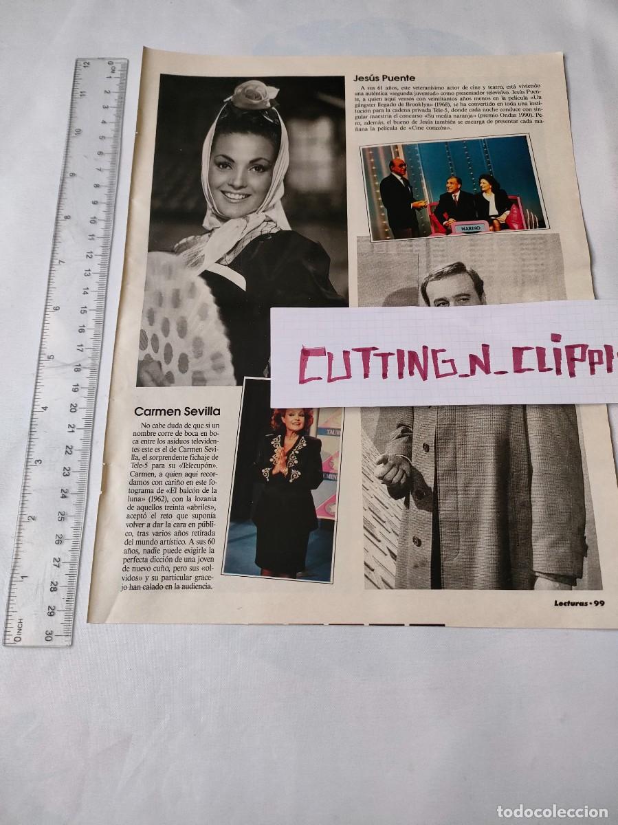 Otros Art&iacute;culos de Coleccionismo en Papel: Clipping [CARMEN SEVILLA, JESUS PUENTE][LCT](1992) Random
