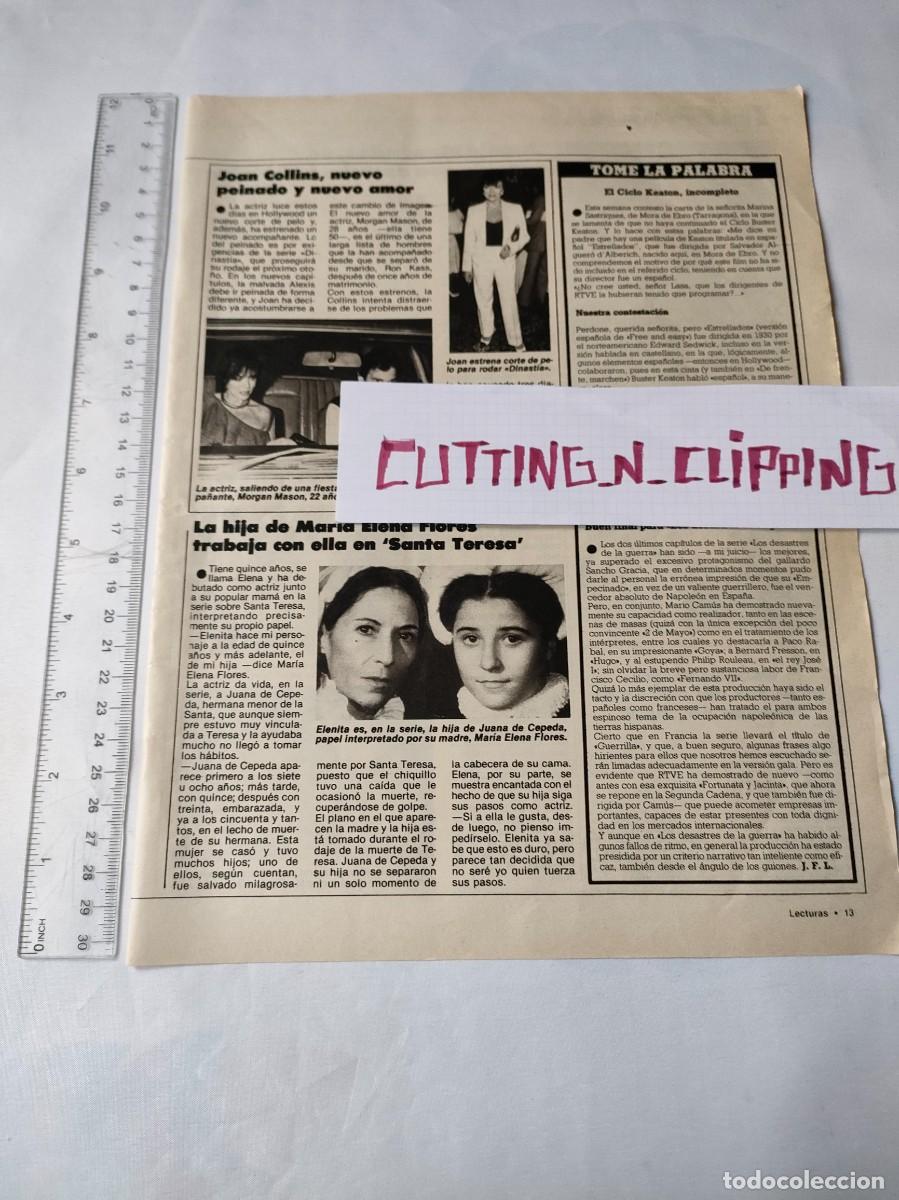 Otros art&iacute;culos de coleccionismo en papel: Clipping [JOAN COLLINS][LCT](1983) random