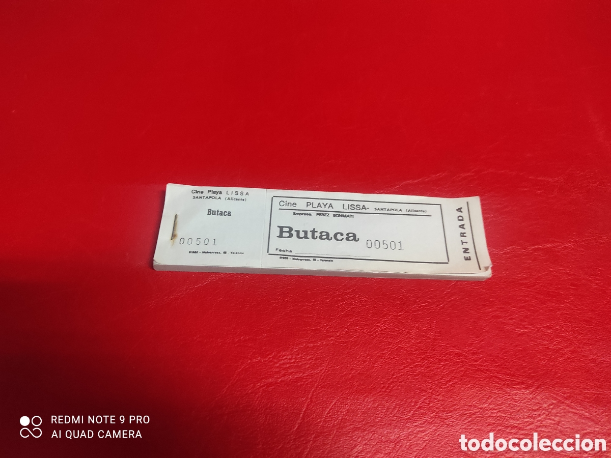 Otros Art&iacute;culos de Coleccionismo en Papel: Talonario con cien entradas, cine playa lissa. Santa Pola. Alicante
