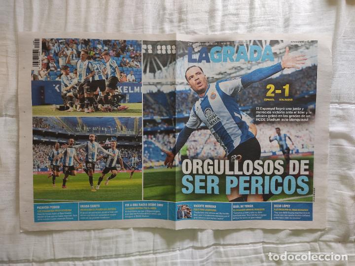 Otros art&iacute;culos de coleccionismo en papel: HOJA PERIODICO LA GRADA ESPANYOL ESPA&Ntilde;OL 2 VS 1 REAL MADRID RAUL DE TOMAS ALEIX VIDAL REPORTAJE