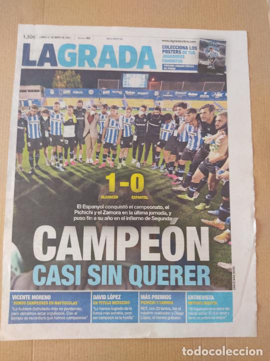 Sammelleidenschaft Andere Papierartikel: HOJA PERIODICO LA GRADA ESPANYOL ESPA&Ntilde;OL VS ALCORCON CAMPEON CASI SIN QUERER EQUIPO PLANTILLA