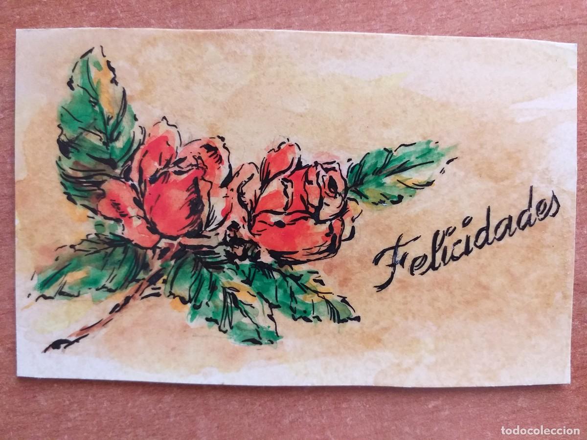 Sammelleidenschaft Andere Papierartikel: 1960 TARJETA DE FELICITACI&Oacute;N - ESCRITA AL DORSO