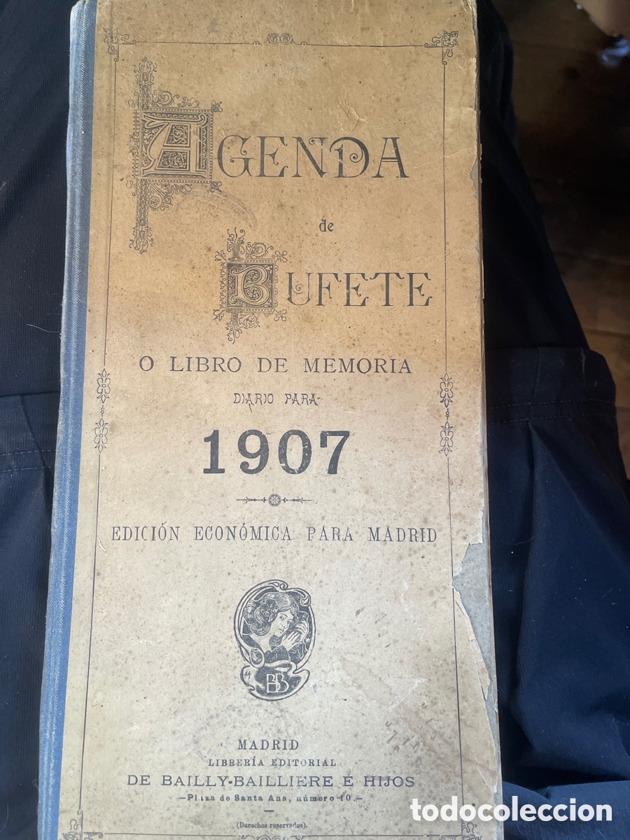 Paper Collecting Others: AGENDA DE BUFETE PARA 1907