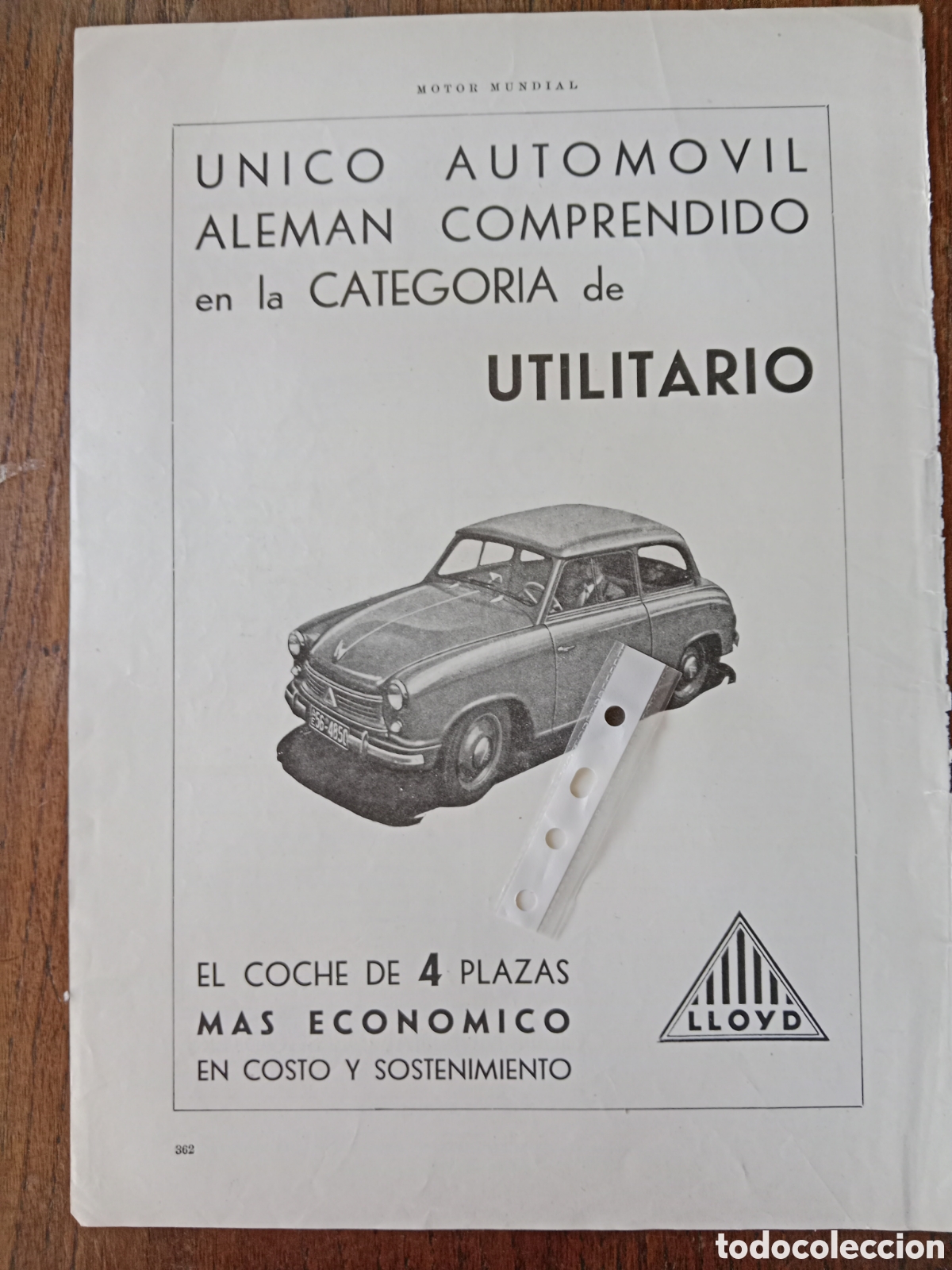 Paper Collecting Others: Publicidad autom&oacute;vil Lloyd