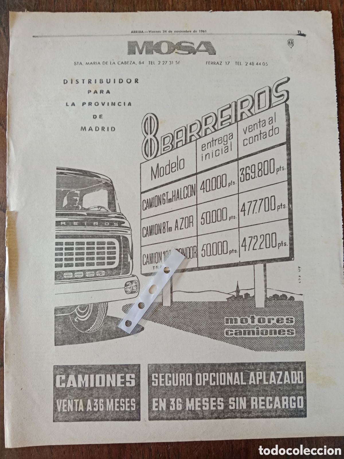 Paper Collecting Others: Publicidad cami&oacute;n barreiros