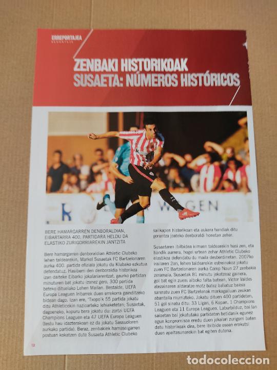 Otros Art&iacute;culos de Coleccionismo en Papel: HOJA REVISTA ATHLETIC CLUB BILBAO REPORTAJE MARKEL SUSAETA NUMEROS HISTORICOS CUBIERTA SAN MAMES