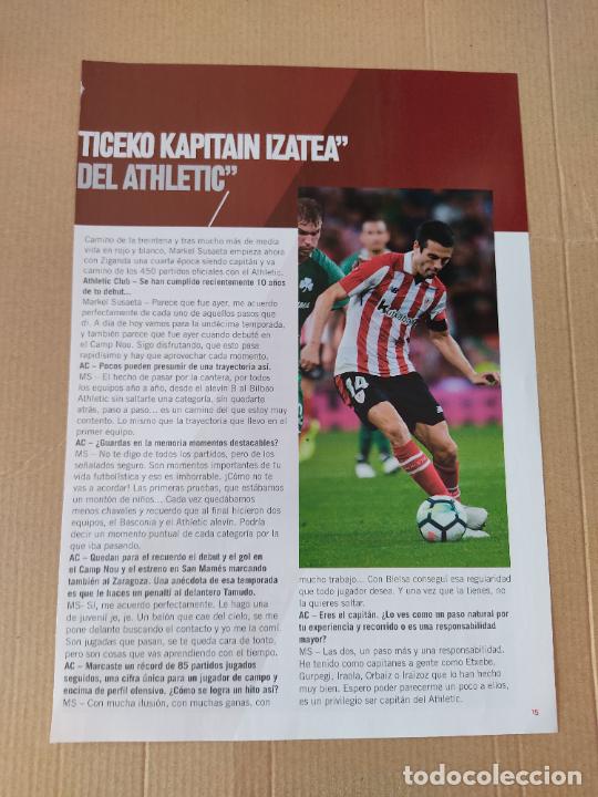 Otros Art&iacute;culos de Coleccionismo en Papel: HOJA REVISTA ATHLETIC CLUB BILBAO ENTREVISTA SUSAETA TOUR COMPLETO MUSEO