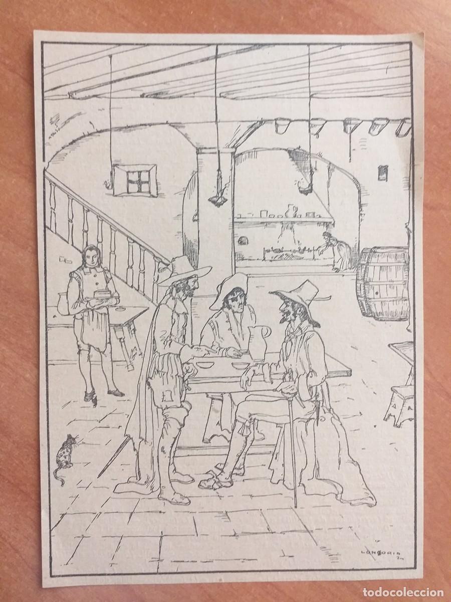 Otros art&iacute;culos de coleccionismo en papel: ILUSTRACI&Oacute;N RECORTADA DE LIBRO ANTIGUO - LANGORIA
