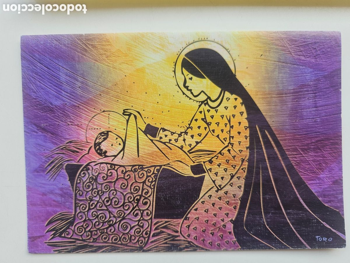 Otros Art&iacute;culos de Coleccionismo en Papel: Tarjeta Felicitaci&oacute;n navidad de nacimiento, belen. AMAPPACE 2006 M&aacute;laga dibujo TORO