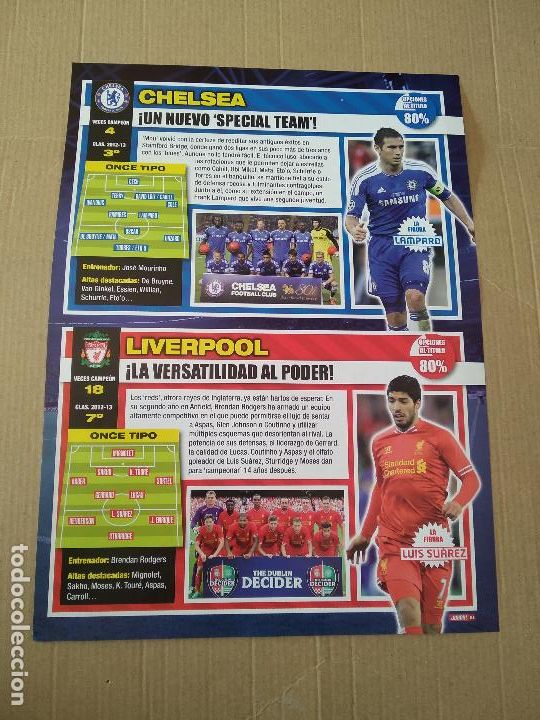 Otros art&iacute;culos de coleccionismo en papel: HOJA JUGON REPORTAJE LAMPARD CHELSEA LUIS SUAREZ LIVERPOOL AGUERO MANCHESTER CITY PAULINHO TOTTENHAM