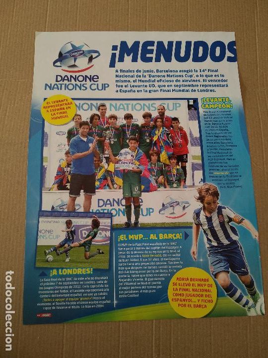 Otros Art&iacute;culos de Coleccionismo en Papel: HOJA REVISTA JUGON DANONE NATIONS CUP CAPDEVILA ADRIA BERNABE NEYMAR ISCO VILLA BE&Ntilde;AT ILLARRAMENDI