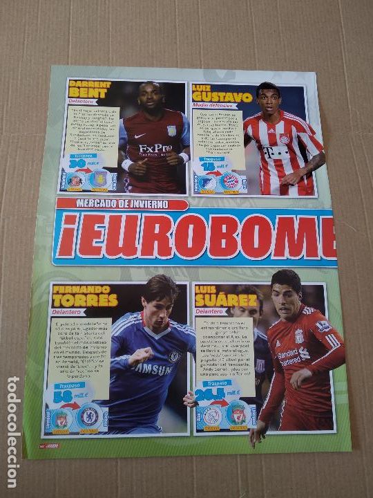 Otros art&iacute;culos de coleccionismo en papel: HOJA REVISTA JUGON REPORTAJE DARRENT BENT LUIZ GUSTAVO FERNANDO TORRES LUIS SUAREZ ADRENALYN 10-11
