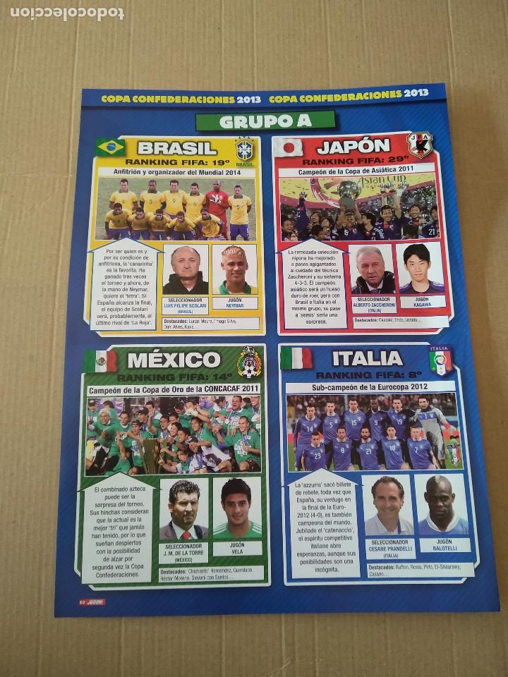 Otros Art&iacute;culos de Coleccionismo en Papel: HOJA REVISTA JUGON COPA CONFEDERACIONES 2013 BRASIL JAPON MEXICO ITALIA NEYMAR BALOTELLI RAMOS