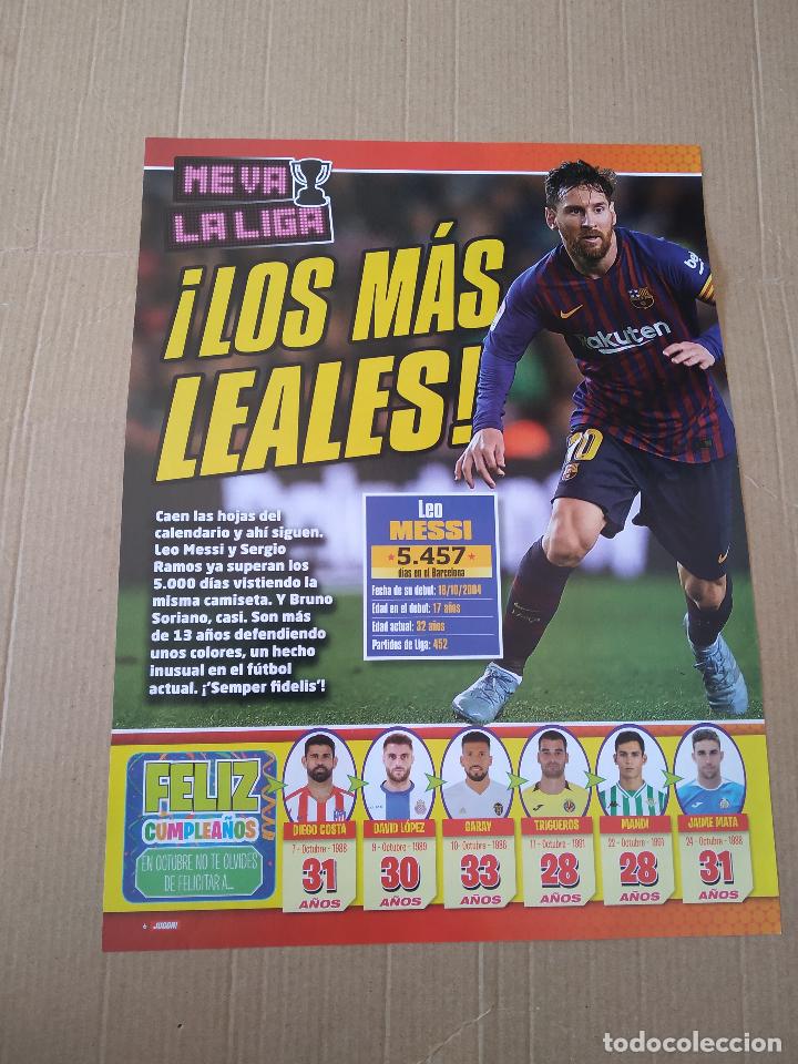 Otros Art&iacute;culos de Coleccionismo en Papel: HOJA REVISTA JUGON TIPO POSTER MESSI BARCELONA LOS M&Aacute;S LEALES PUBLICIDAD DANONE NATIONS CUP PUYOL