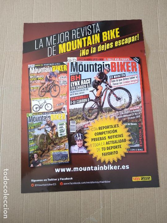Otros Art&iacute;culos de Coleccionismo en Papel: HOJA REVISTA JUGON REVISTA PANINI MOUNTAIN BIKE CICLISMO BICICLETA ALBUM EDICIONES ESTE 2018-19