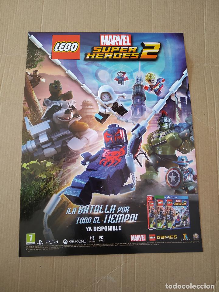 Otros Art&iacute;culos de Coleccionismo en Papel: HOJA REVISTA JUGON PUBLICIDAD LEGO SUPER HEROES 2 MARVEL CROMO LIGA ADRENALYN 2017-2018 PANINI APP