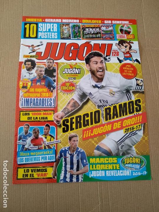 Otros Art&iacute;culos de Coleccionismo en Papel: HOJA REVISTA JUGON SERGIO RAMOS MARCOS LLORENTE MESSI MARCELO OBLAK MBAPPE PUZZLE QUEST JUEGO APP