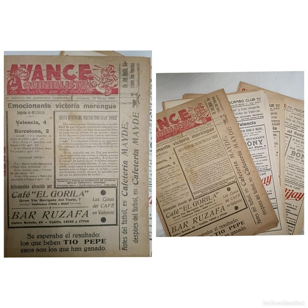Otros Art&iacute;culos de Coleccionismo en Papel: Avance Quinielista (1956, 1970)