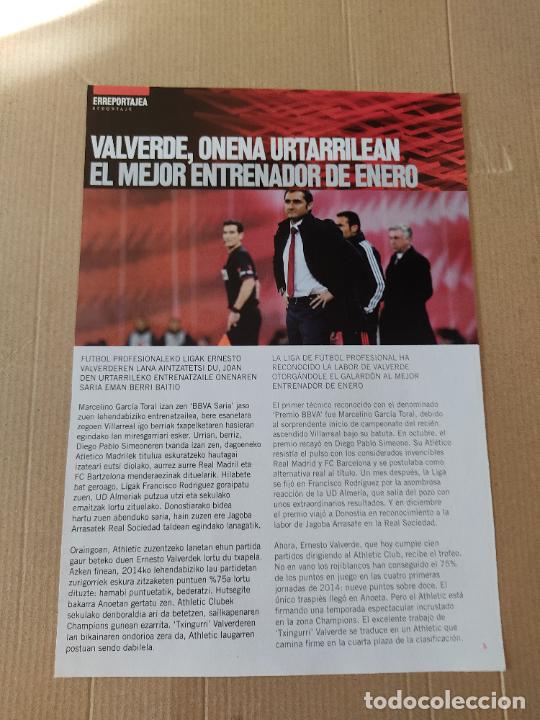 Otros art&iacute;culos de coleccionismo en papel: HOJA REVISTA ATHLETIC CLUB BILBAO REPORTAJE VALVERDE MEJOR ENTRENADOR ENERO PUBLICIDAD SEAT
