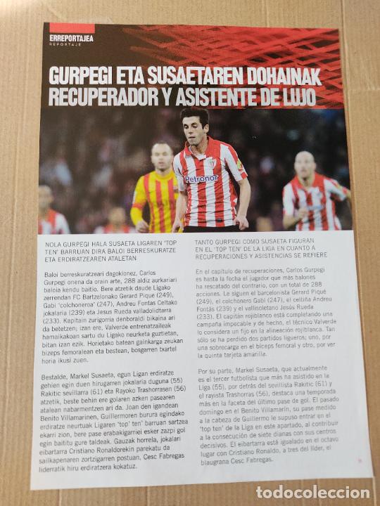 Otros Art&iacute;culos de Coleccionismo en Papel: HOJA REVISTA ATHLETIC CLUB BILBAO REPORTAJE SUSAETA PUBLICIDAD SAN MIGUEL