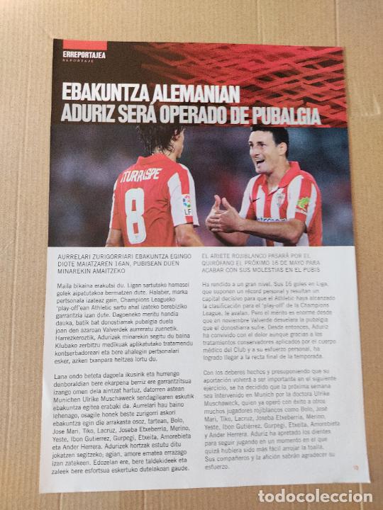 Otros art&iacute;culos de coleccionismo en papel: HOJA REVISTA ATHLETIC CLUB BILBAO REPORTAJE ITURRASPE ADURIZ OPERADO PUBALGIA PUBLICIDAD SAN MIGUEL