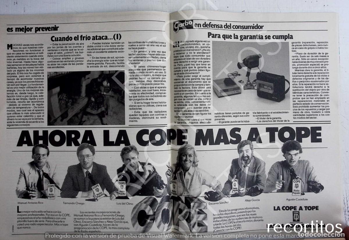 Outros artigos de papel: LA COPE ENCARNA SANCHEZ LUIS DEL OLMO