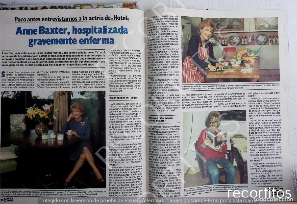 Outros artigos de papel: ANNE BAXTER