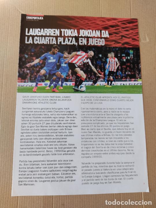 Otros art&iacute;culos de coleccionismo en papel: HOJA REVISTA ATHLETIC CLUB BILBAO REPORTAJE TOQUERO VS VALERA GETAFE PUBLICIDAD SEAT