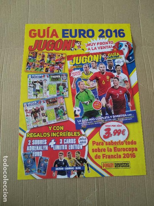 Otros Art&iacute;culos de Coleccionismo en Papel: HOJA REVISTA JUGON GUIA EURO 2016 JUGON DE ORO ESPA&Ntilde;OL ISCO COSTA CASILLAS XAVI INIESTA
